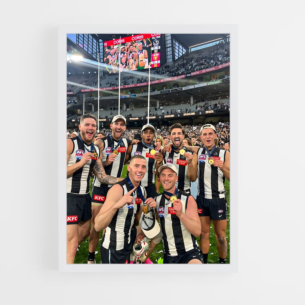 Poster Celebration Magpie – affiche Football australien (vue 3)